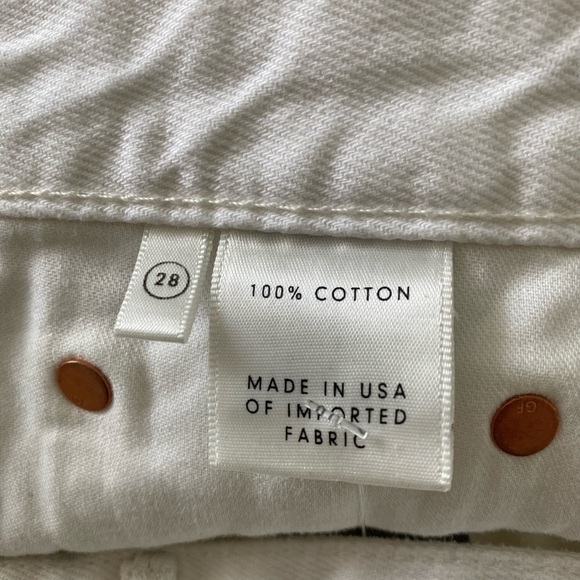 GRLFRND The Cindy High Waist Denim Short White Granada Wash - Picture 10 of 10